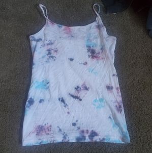 George fitted medium tye dyed tank top